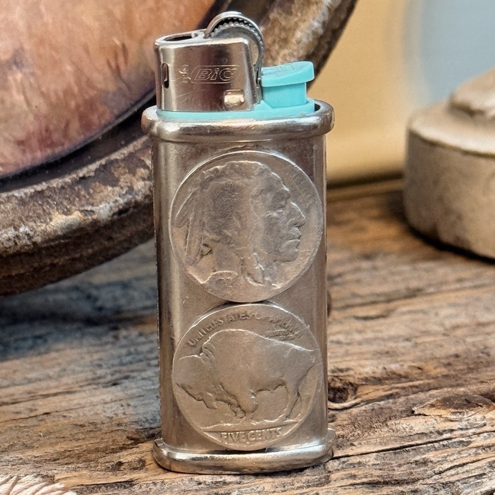 SOLD Buffalo Nickel Lighter Case